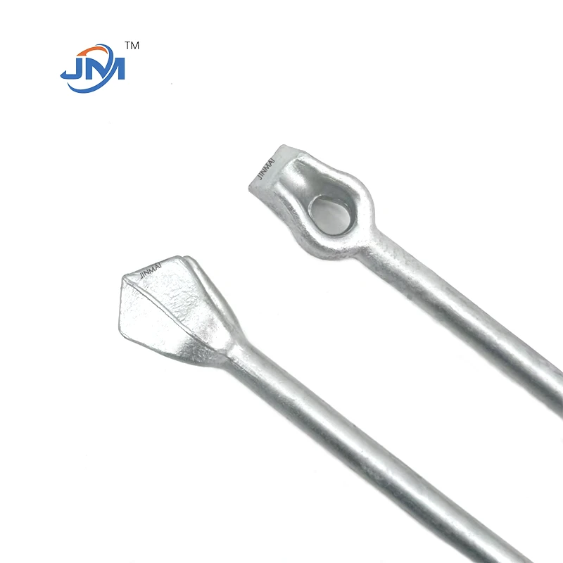 Forged Single Eyelet Anchor Rod Pole And Wire Hardware