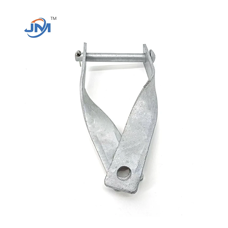 Hot Dip Galvanized Steel Twisted Tali Clevis untuk Aksesori Line Head