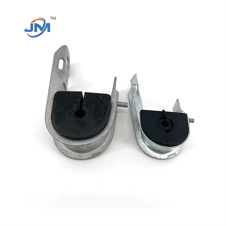 Panas - Dip Galvanized J Hook Suspension Clamp/ ADSS Cable Suspension Clamp untuk pengapit tiang